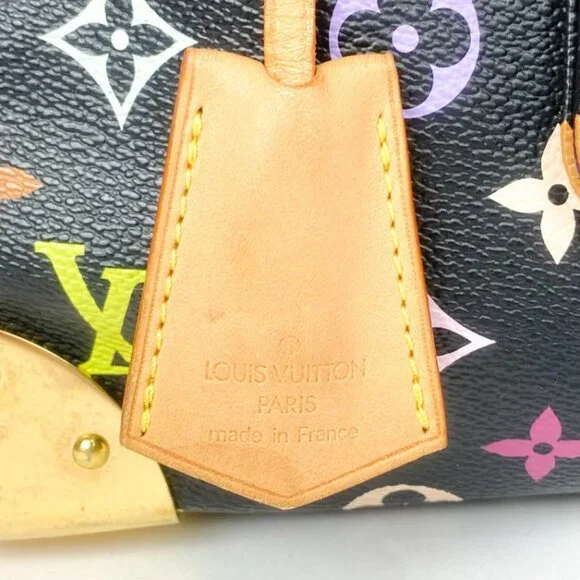 LOUIS VUITTON X TAKASHI MURAKAMI BLACK MONOGRAM MULTICOLOR SPEEDY 30 VINTAGE - Picture 9 of 13